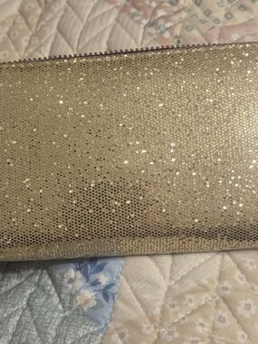 *LAST DAY* Deux Lux Gold Sequin Zip Clutch
